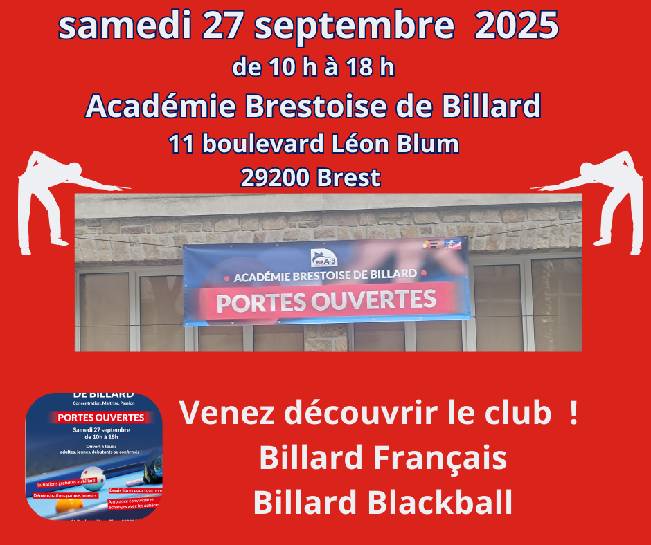 Portes ouvertes Académie Brestoise de Billard