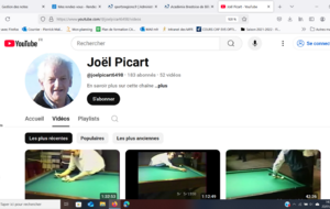 Chaîne YouTube de Joël Picart