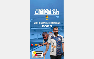 Carlos est vice-champion de bretagne à la libre N 1 