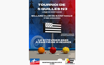 5 Quilles, dernier tournoi de qualification à Saint Malo