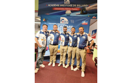 L'équipe de 3 bandes se qualifie pour le France !